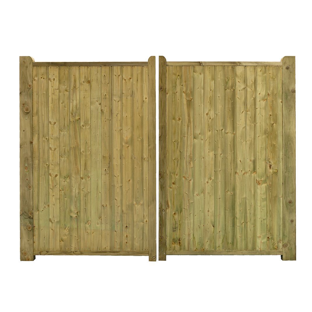 Grange Fortress Timber Fortress Gate H 1 8m W 2 7m Diy At B Q