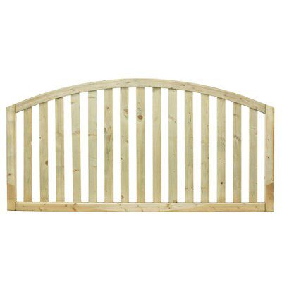 Grange Gawsworth Slatted 3ft Wooden Fence panel (W)1.8m (H)0.9m, Pack of 4