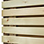 Grange Horizontal slat Contemporary Wooden Fence panel (W)1.79m (H)1.79m, Pack of 5