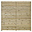 Grange Louvre Wooden Fence panel (W)1.8m (H)1.8m, Pack of 4