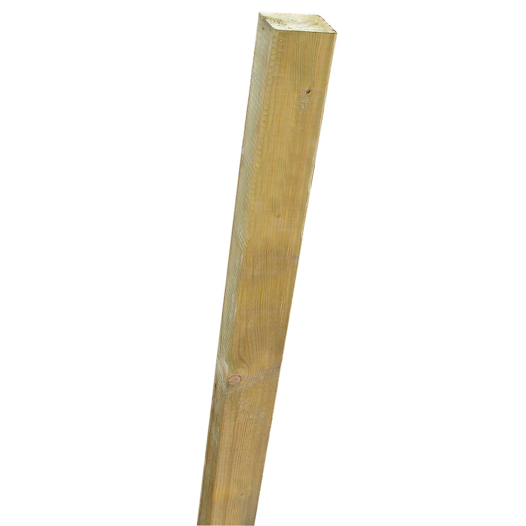 Grange Natural green Square Wooden Fence post (H)2.4m, Pack of 11