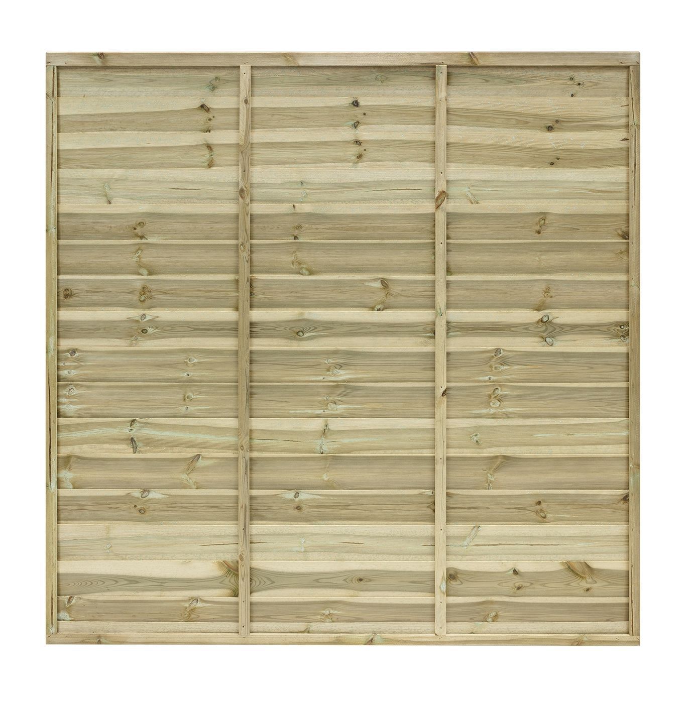 Grange Overlap Horizontal slat Fence panel (W)1.83m (H)1.8m DIY at B&Q
