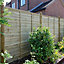Grange Overlap Horizontal slat Pressure treated Fence panel (W)1.83m (H)1.8m, Pack of 4