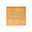 Grange Overlap Pressure treated Wooden Fence panel (W)1.83m (H)1.8m, Pack of 3