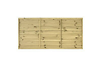 Grange Primo overlap 3ft Wooden Fence panel (W)1.83m (H)0.9m, Pack of 3