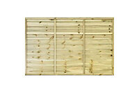Grange Primo overlap 4ft Wooden Fence panel (W)1.83m (H)1.2m, Pack of 4
