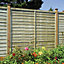 Grange Pro lap Horizontal waney edge slat Fence panel (W)1.83m (H)1.5m, Pack of 5
