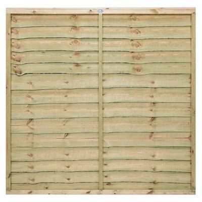 Grange Pro lap Wooden Fence panel (W)1.83m (H)1.8m, Pack of 4