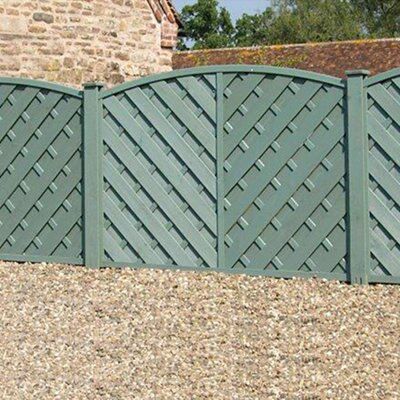 Grange St Lunair 4ft Wooden Fence panel (W)1.8m (H)1.2m, Pack of 4