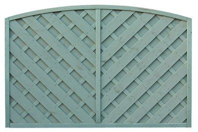 Grange St Lunair Diagonal slat 4ft Wooden Fence panel (W)1.8m (H)1.2m, Pack of 4