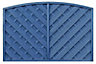 Grange St Lunair Diagonal slat Fence panel (W)1.8m (H)1.2m, Pack of 10