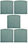 Grange St Lunair Diagonal slat Fence panel (W)1.8m (H)1.8m, Pack of 5