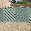 Grange St Lunair V shape grooved slat Fence panel (W)1.8m (H)1.2m, Pack of 3