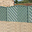 Grange St Lunair V shape grooved slat Fence panel (W)1.8m (H)1.2m, Pack of 4