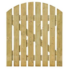 Grange Timber Domed Gate, (H)1.05m (W)0.9m