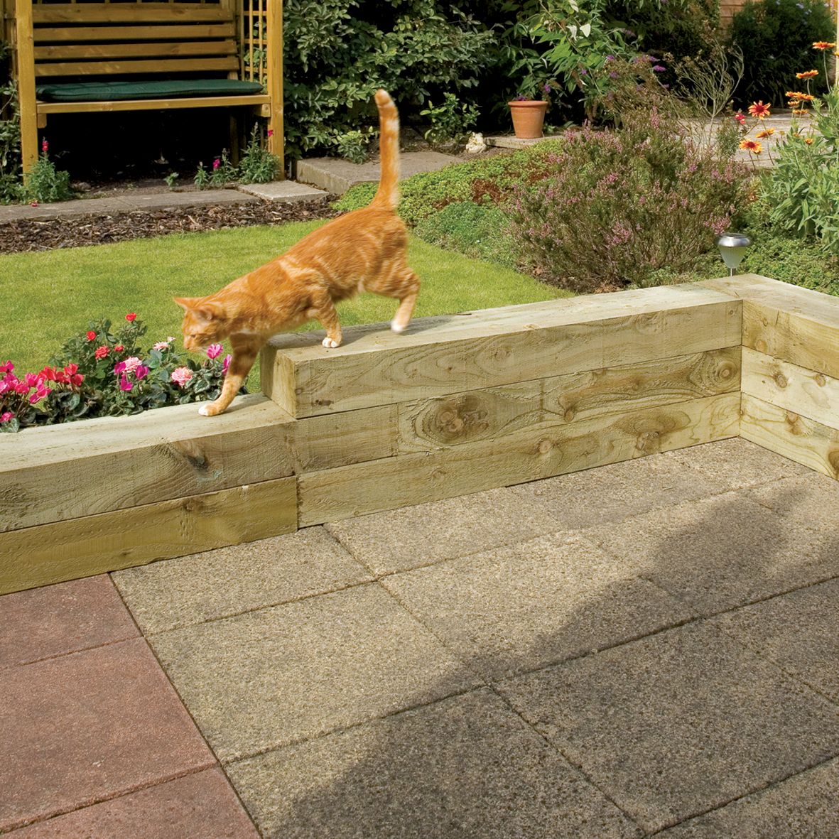 Grange Timber Railway sleeper (W)150mm (L)1.2m Pack of 1