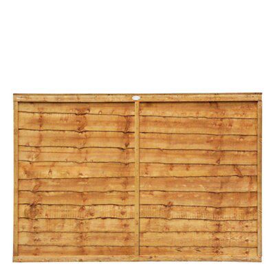 Grange Traditional Lap 4ft Wooden Fence panel (W)1.83m (H)1.2m, Pack of 3