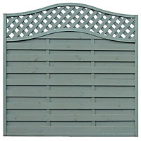 Grange Woodberry Horizontal slat Fence panel (W)1.8m (H)1.8m, Pack of 3