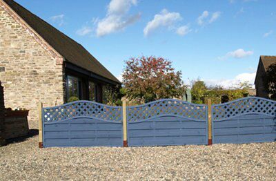 Grange Woodberry Horizontal slat Wooden Fence panel (W)1.8m (H)1.05m, Pack of 10