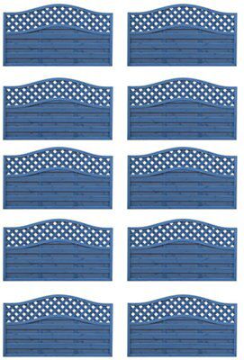 Grange Woodberry Horizontal slat Wooden Fence panel (W)1.8m (H)1.05m, Pack of 10