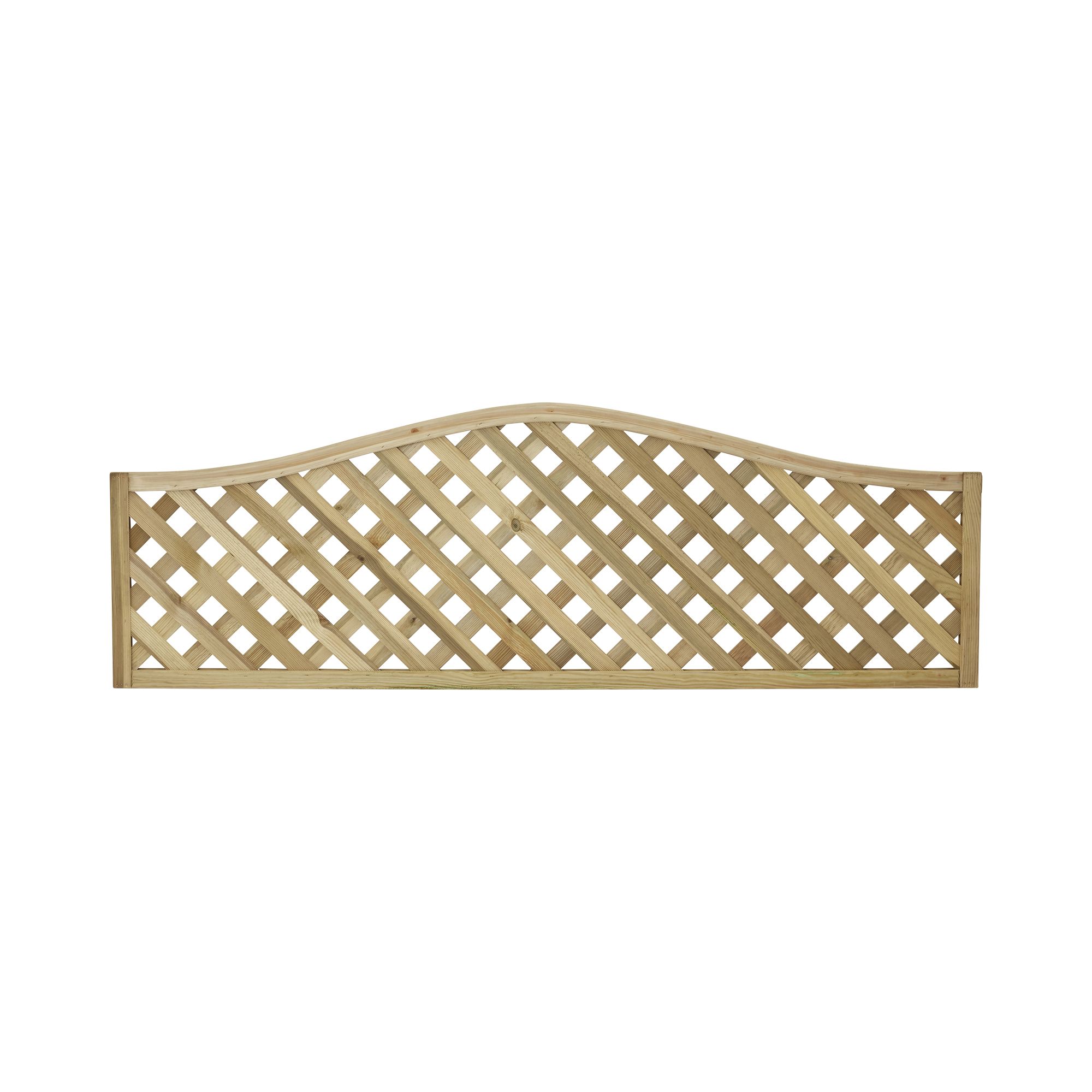 Grange Woodbury 2ft Lattice European softwood Trellis panel (W)180cm x (H)60cm