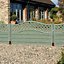 Grange Woodbury Horizontal grooved slat Fence panel (W)1.8m (H)1.05m, Pack of 4