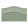 Grange Woodbury Horizontal grooved slat Fence panel (W)1.8m (H)1.05m, Pack of 5