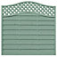 Grange Woodbury Horizontal grooved slat Fence panel (W)1.8m (H)1.8m, Pack of 3