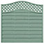 Grange Woodbury Horizontal grooved slat Fence panel (W)1.8m (H)1.8m, Pack of 5