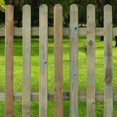 Grange Wooden Palisade post (H)1.5m (W)70mm, Pack of 4