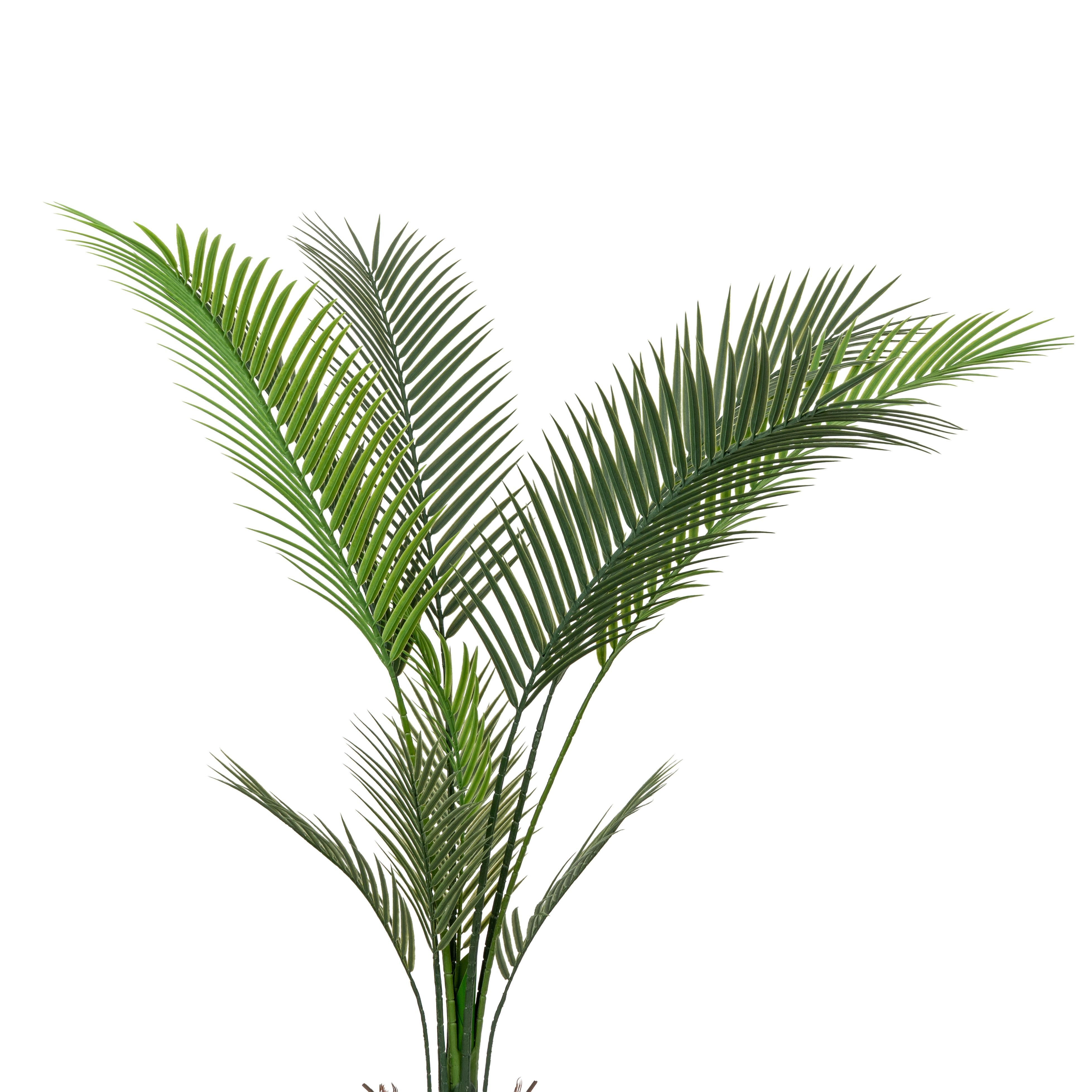 Green 130cm Palm Artificial plant in Natural Wicker Pot