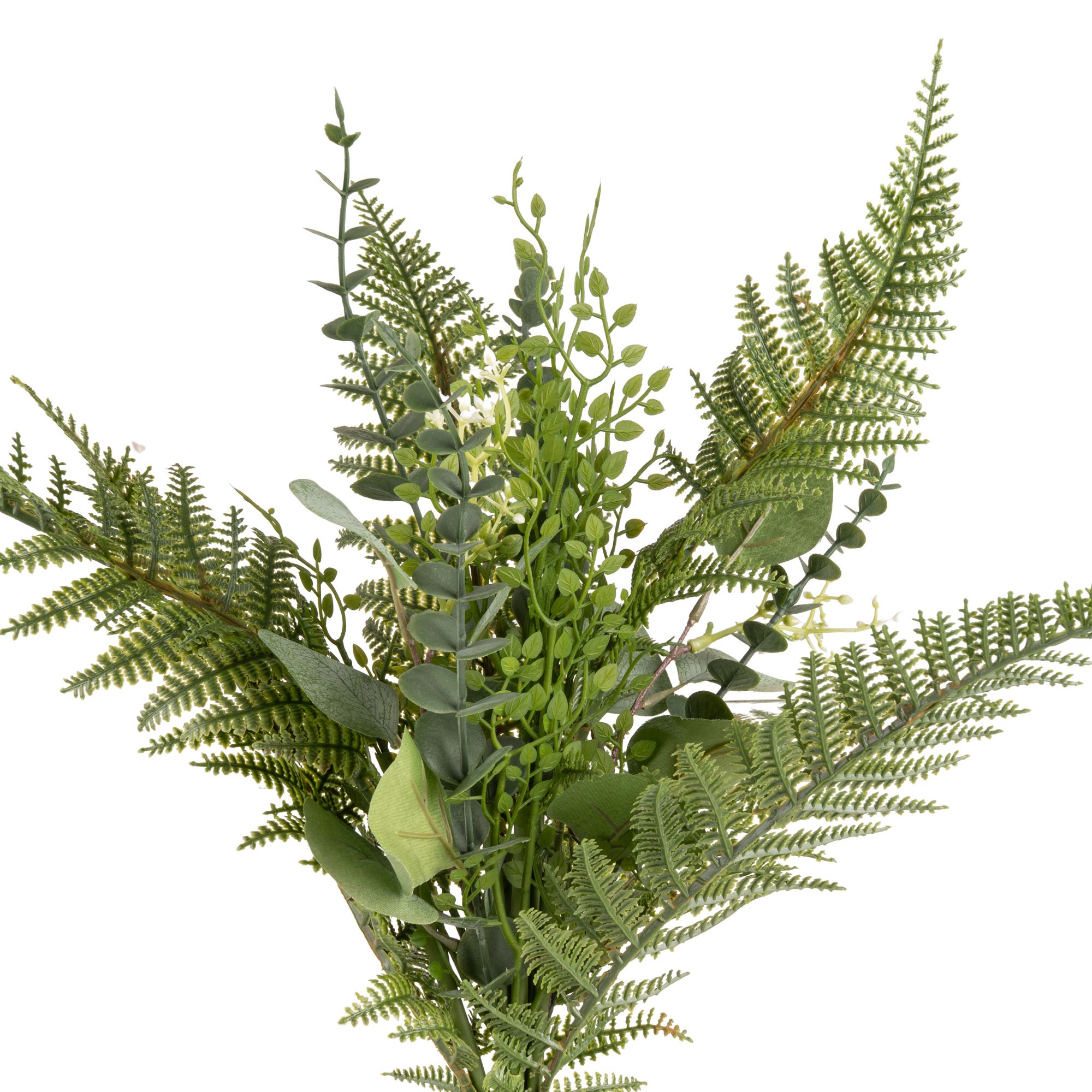 Green 53cm Eucalyptus & fern Artificial floral arrangement