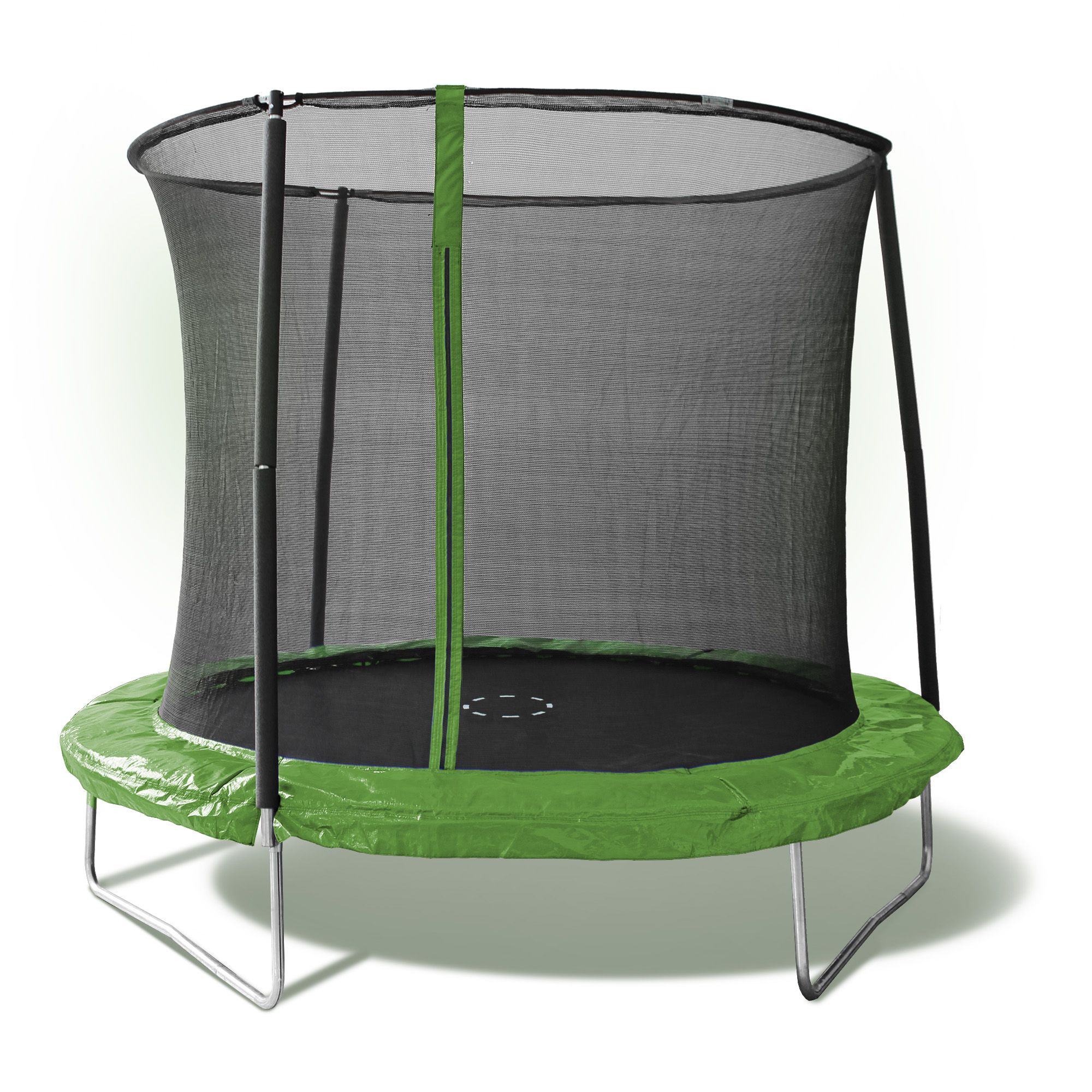 8 foot shop trampoline with enclosure