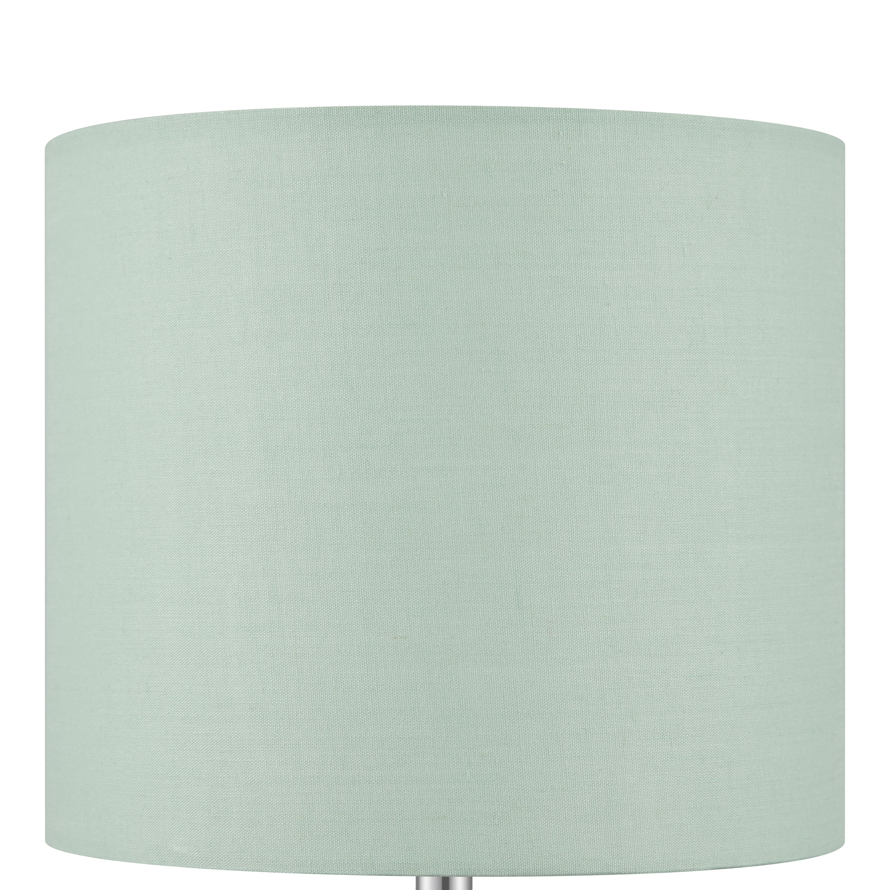 Green & Clear Glass Fabric LED Table lamp