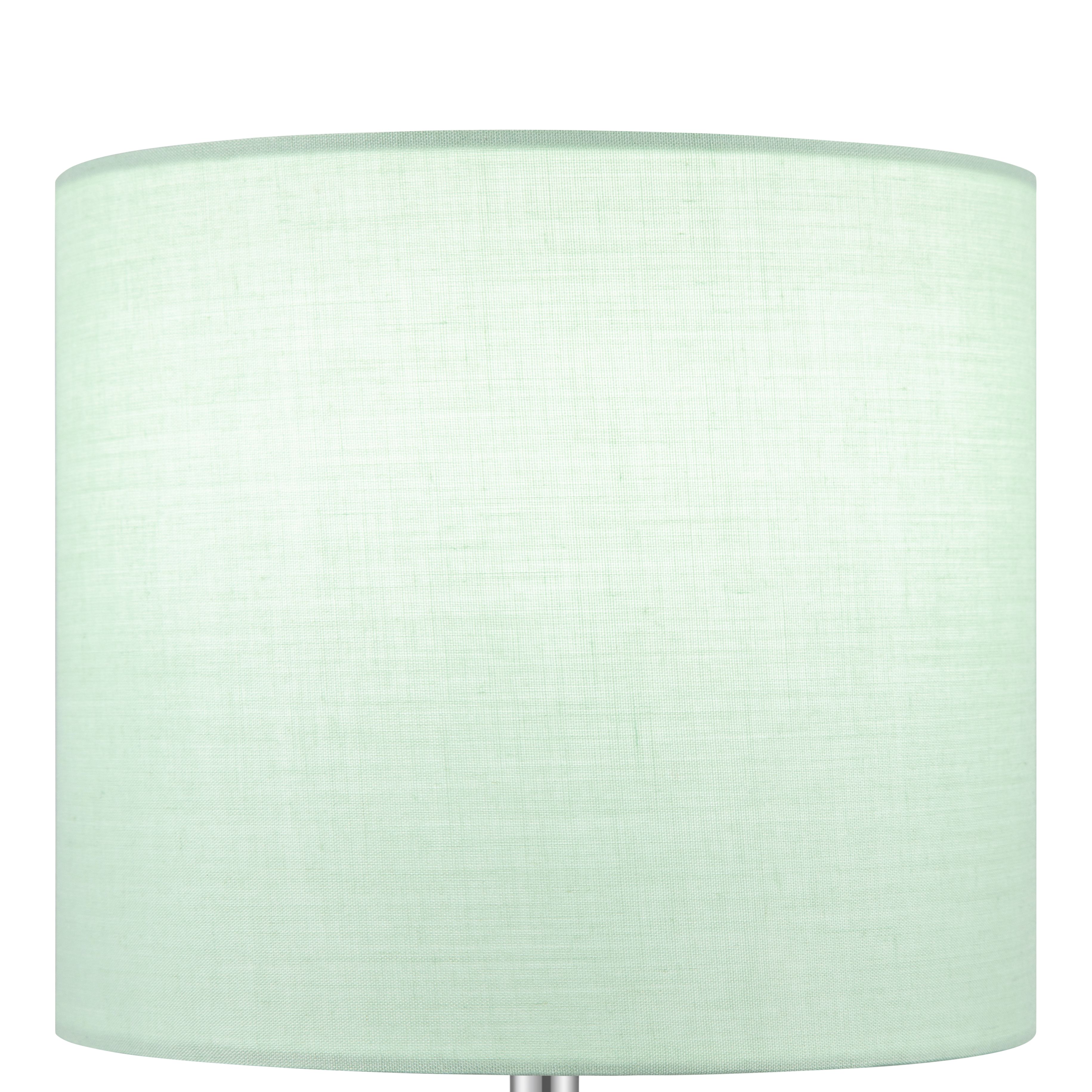 Green & Clear Glass Fabric LED Table lamp