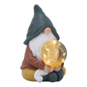 Green Gnome Multicolour Solar-powered Integrated LED Outdoor Decorative light