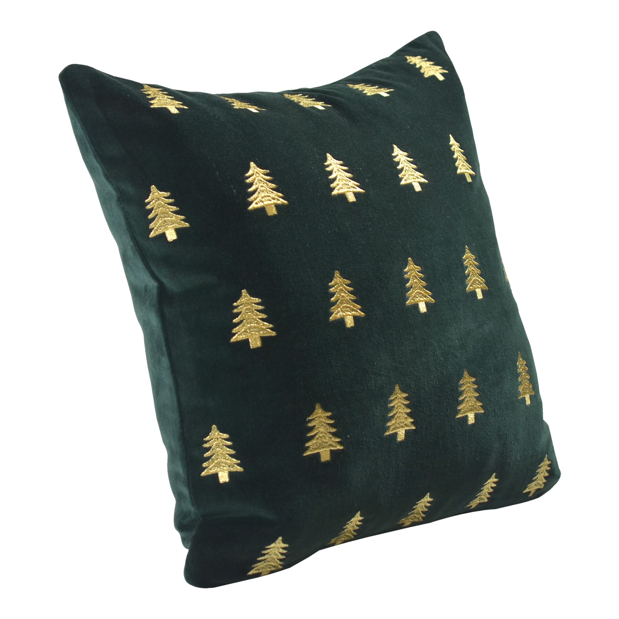Green gold Christmas tree Indoor Christmas Cushion L 43cm x W 43cm DIY at B Q