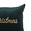 Green & gold Merry christmas Indoor Cushion (L)50cm x (W)30cm