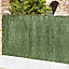 Green Metal & polyvinyl chloride (PVC) Artificial hedge screen (H)1.8m (W)3m