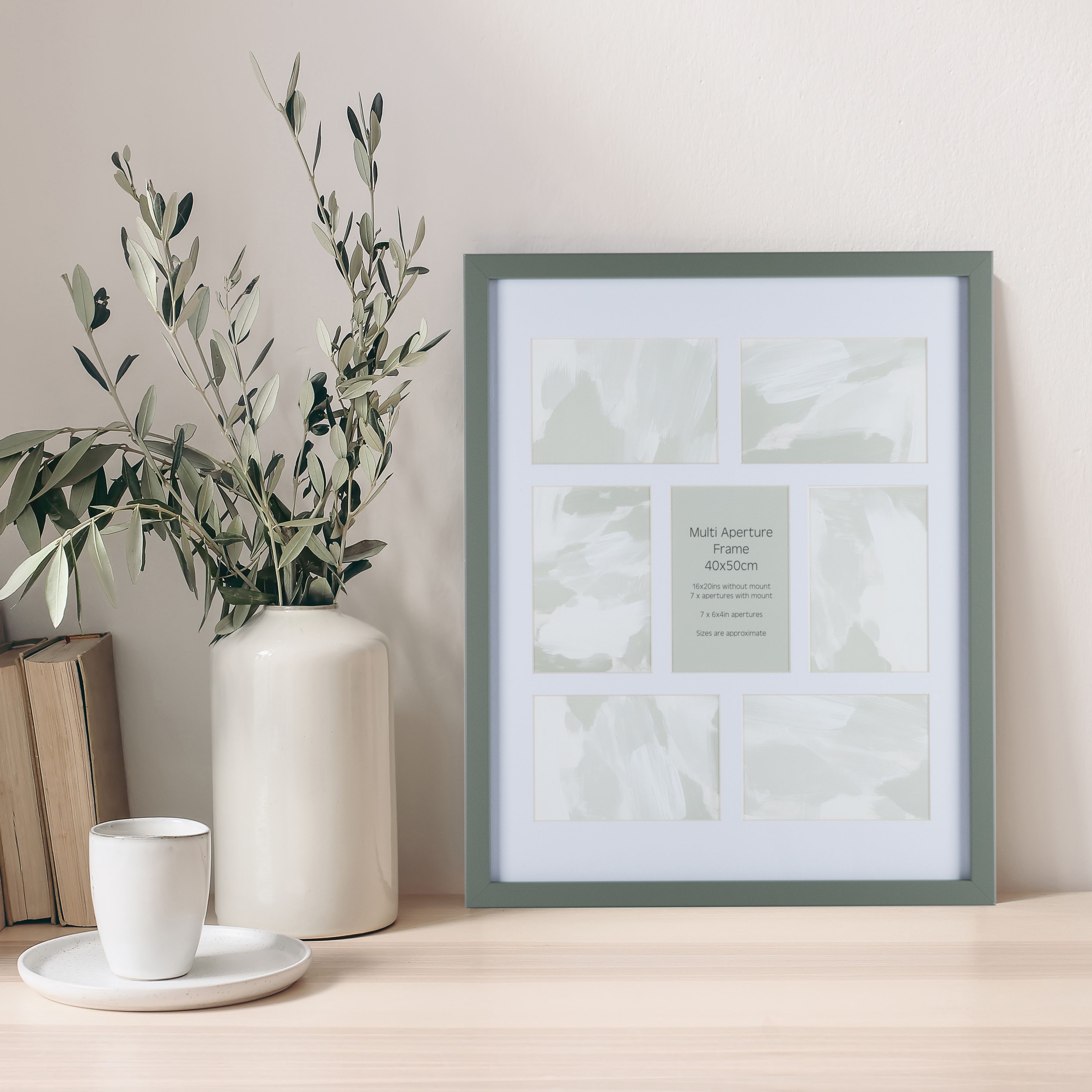Green Multi Picture frame (H)54cm x (W)44cm