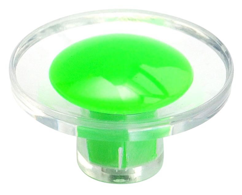 Green Plastic Round Button Furniture Knob (Dia)40mm | DIY at B&Q