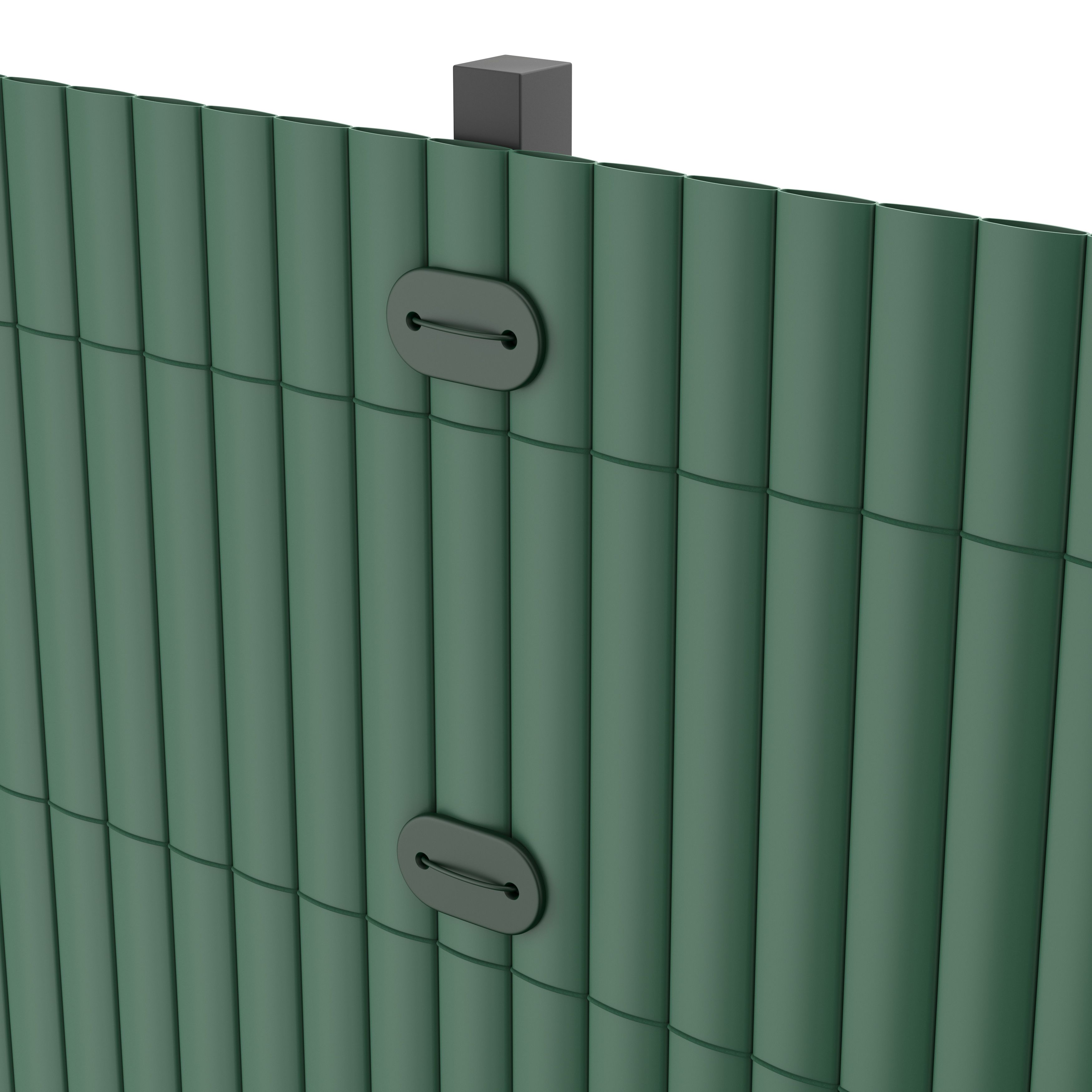 Green Polyvinyl chloride (PVC) Garden screen (H)1m (W)3m