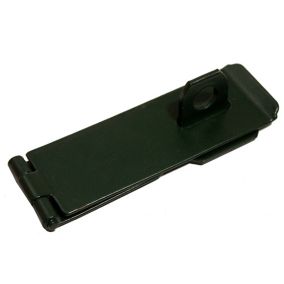 Green Powder-coated Steel Hasp & staple, (L)152mm