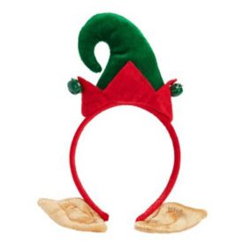 Green & red Elf hat Christmas headband