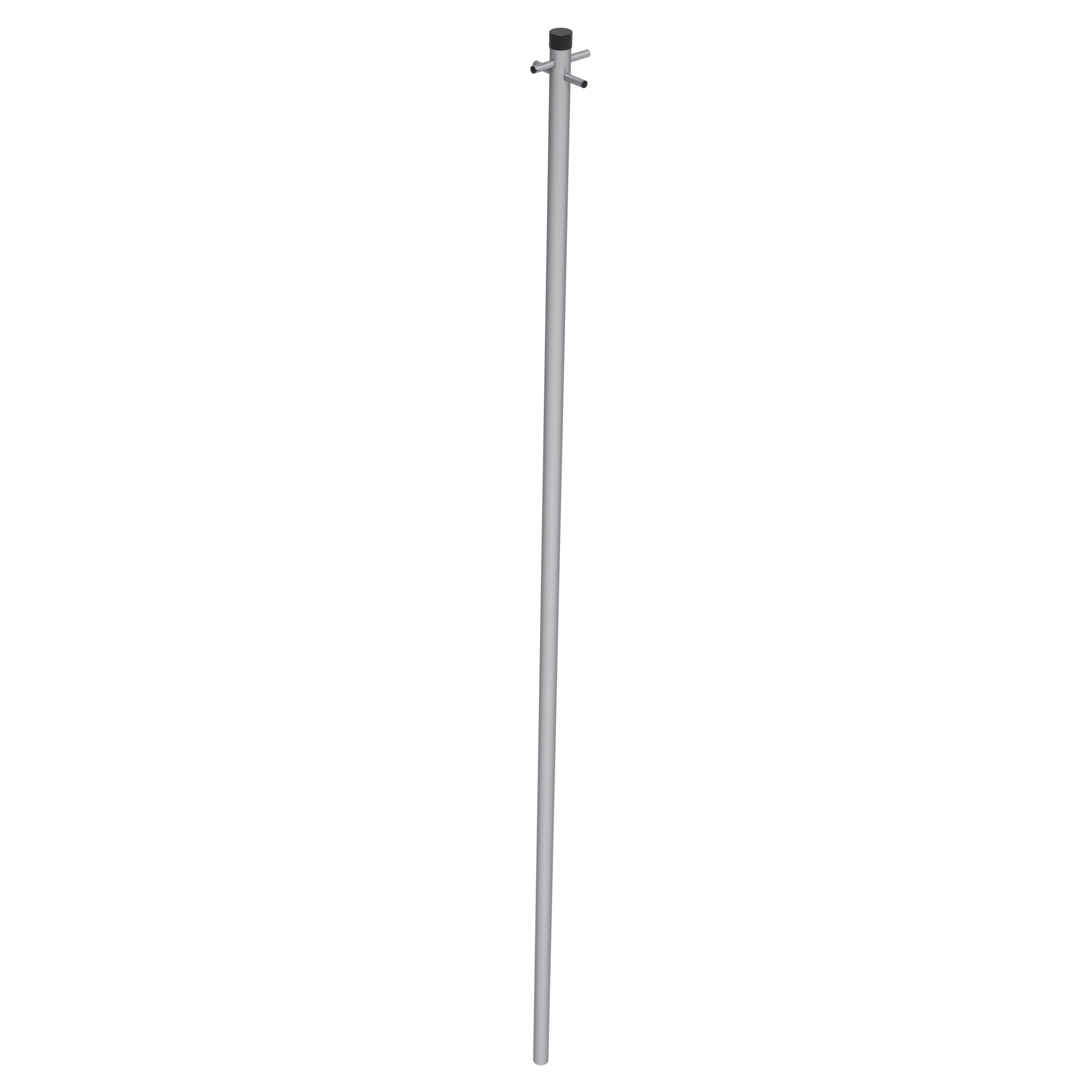 Green Silver effect Non-extendable Line post