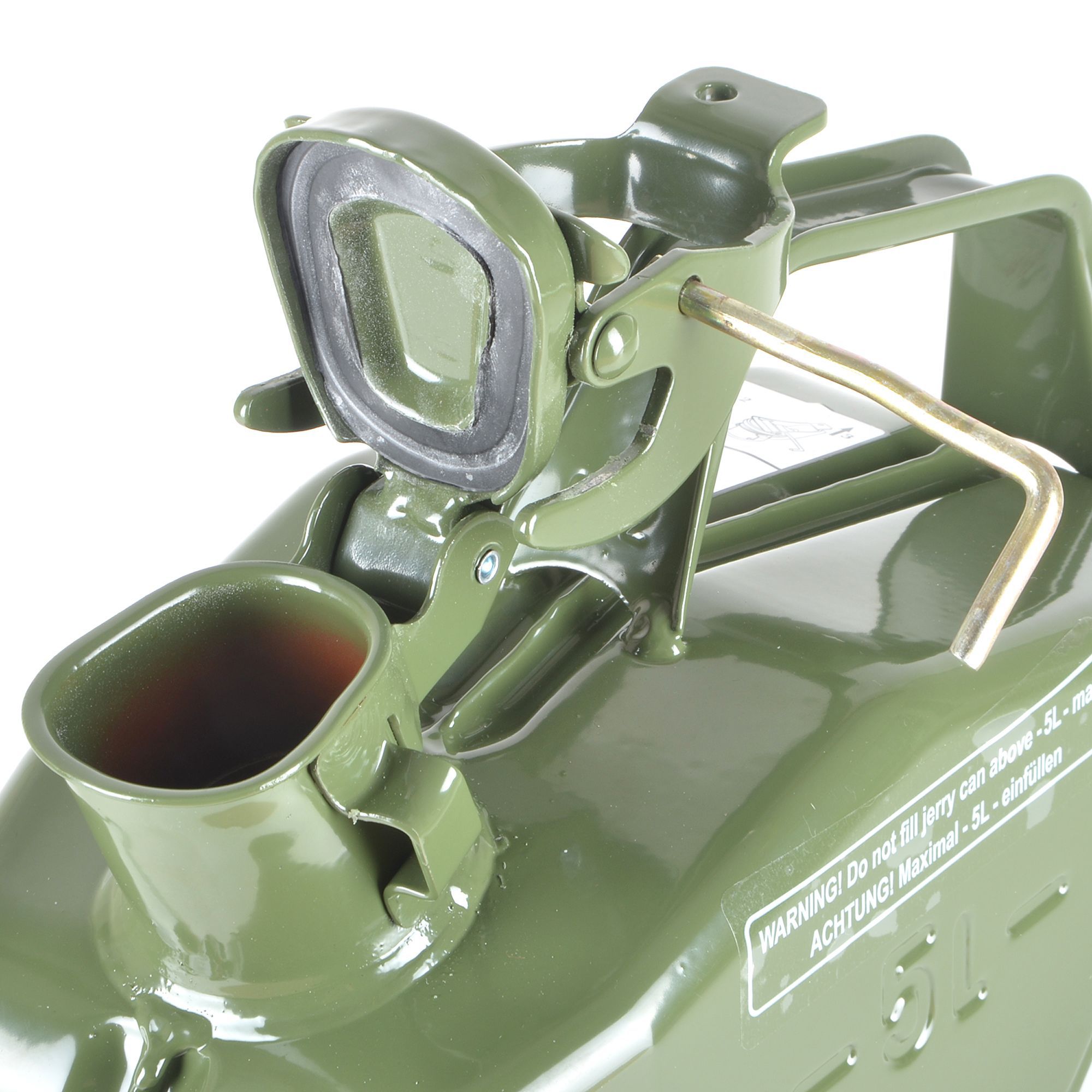 Green Steel Petrol Fuel can, 5L