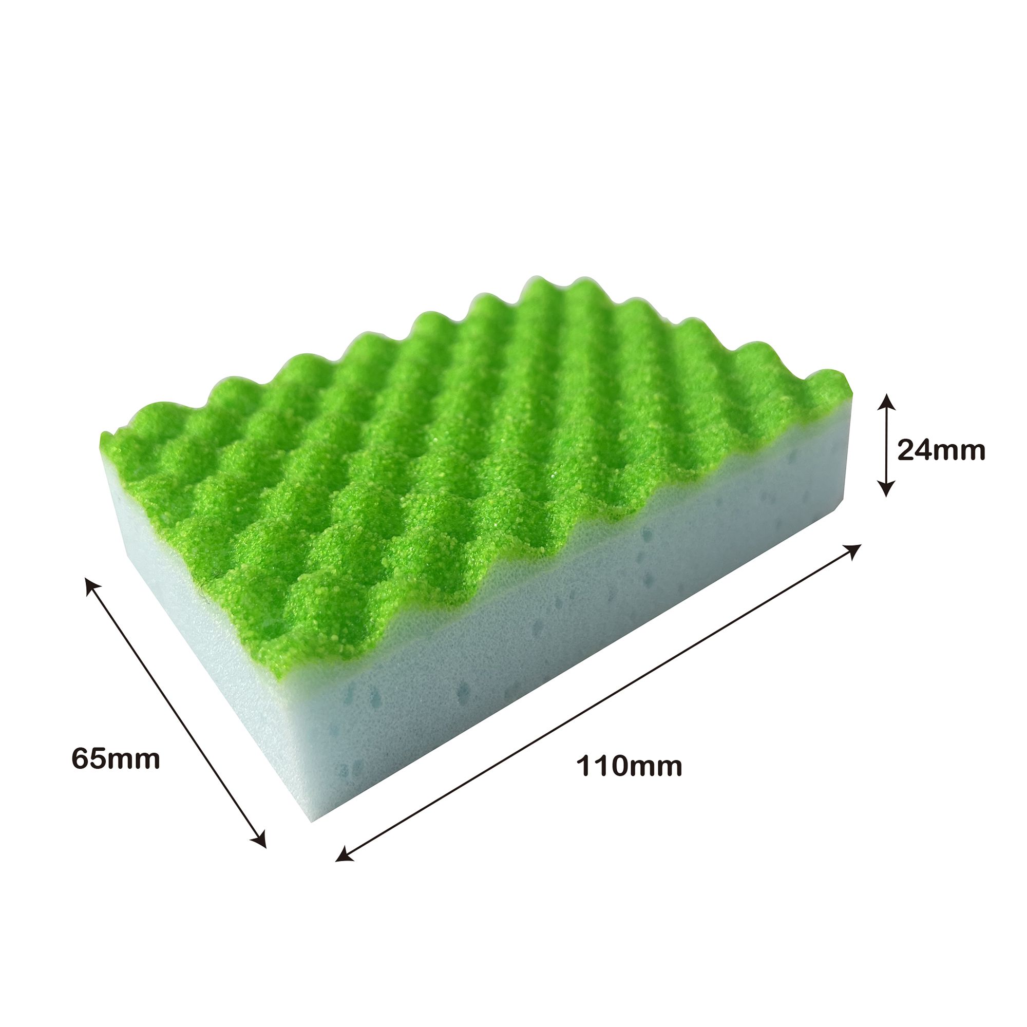 Green Synthetic sponge scourer, Pack of 3