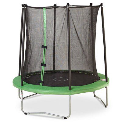 Green Trampoline enclosure