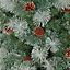 Green, white Artificial Christmas tree