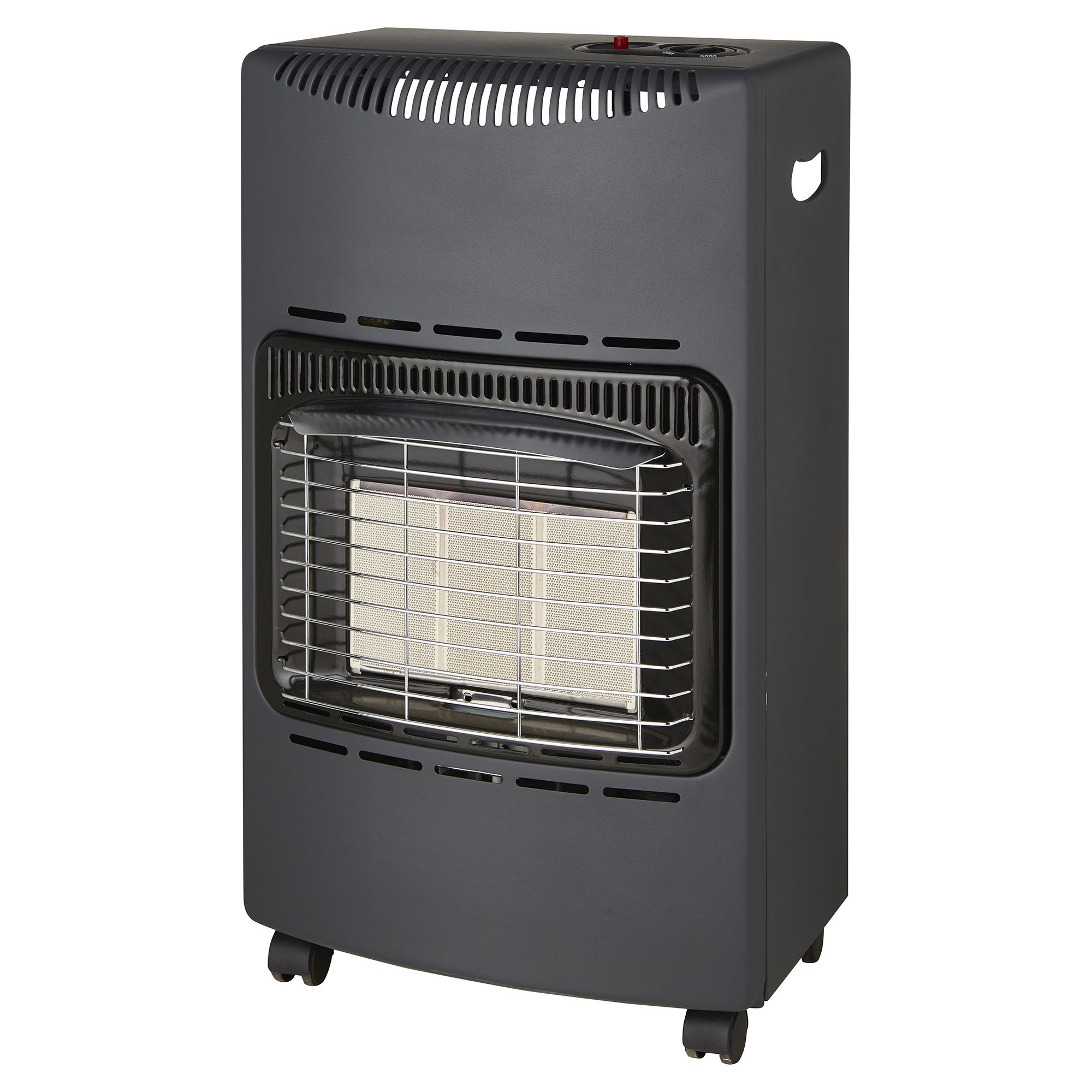 Greengear Black 4.2kW Mobile gas heater DIY at B Q